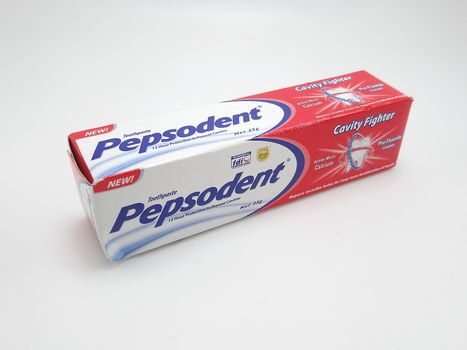 MANILA, PH - SEPT 25 - Pepsodent toothpaste box on September 25, 2020 in Manila, Philippines.