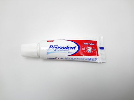 MANILA, PH - SEPT 25 - Pepsodent toothpaste tube on September 25, 2020 in Manila, Philippines.