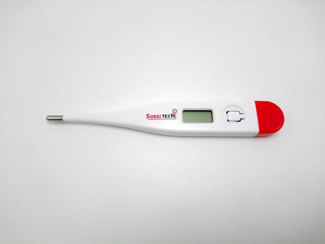 MANILA, PH - SEPT 25 - Surgitech digital thermometer on September 25, 2020 in Manila, Philippines.