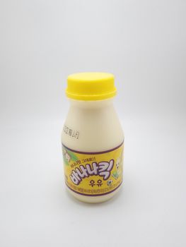 MANILA, PH - SEPT 25 - Banana flavor yogurt milk drink on September 25, 2020 in Manila, Philippines.