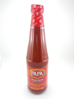 MANILA, PH - SEPT 25 - Papa banana ketchup bottle on September 25, 2020 in Manila, Philippines.