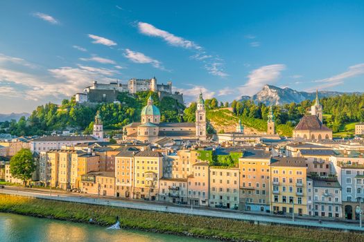 Beautiful view of Salzburg city skyline  in the summer, Austria