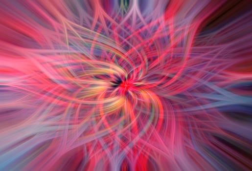 Abstract twisted light fibers effect blurred background, Motion blur for background design