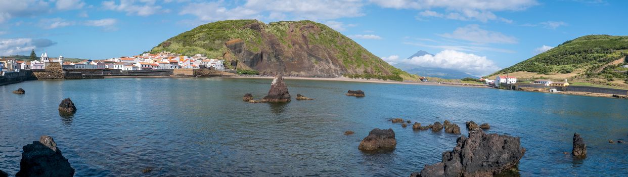 Walk on the Azores archipelago. Discovery of the island of Faial, Azores. Portugal. Europe