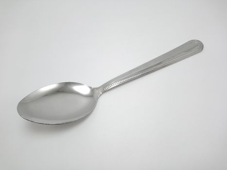 Stainless steel metal eating utensil spoon use for eating food meal