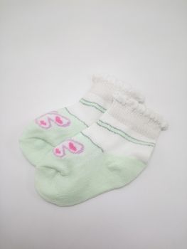 Antibacterial baby socks butterfly design print use to wear in the feet