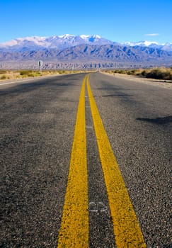Road in the province of Salta in Argentina