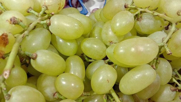 fresh and tasty and healthy green grape stock on shop