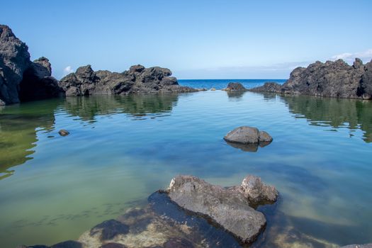 Walk on the Azores archipelago. Discovery of the island of sao jorge, Azores. Portugal , Velas