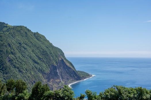 Walk on the Azores archipelago. Discovery of the island of Sao Miguel, Azores. Portugal. Furnas