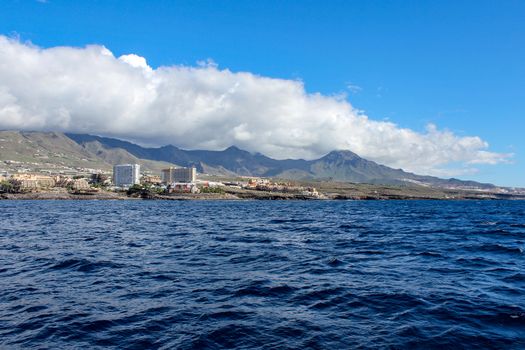 View on the beach of Costa Adeje, Tenerife