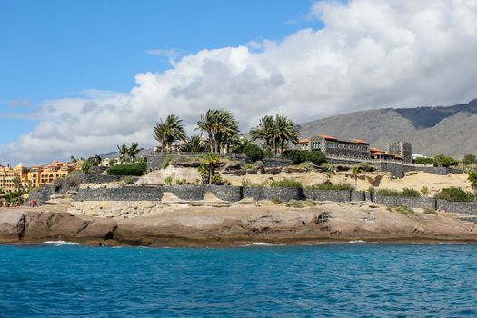 View on the beach of Costa Adeje, Tenerife