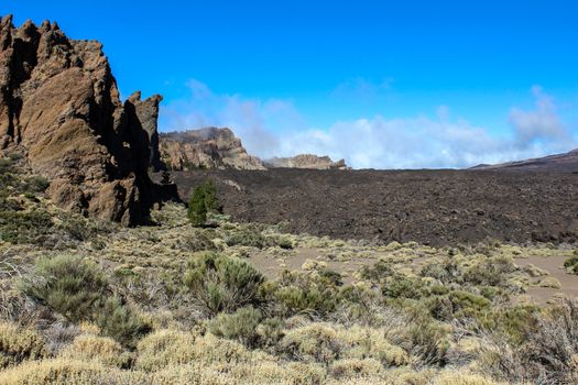 Landscape around the Teide - the highest mountain of spain