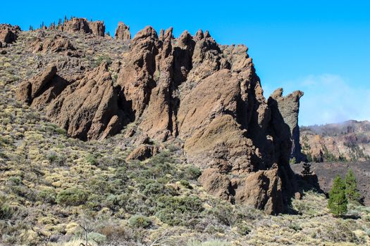 Landscape around the Teide - the highest mountain of spain