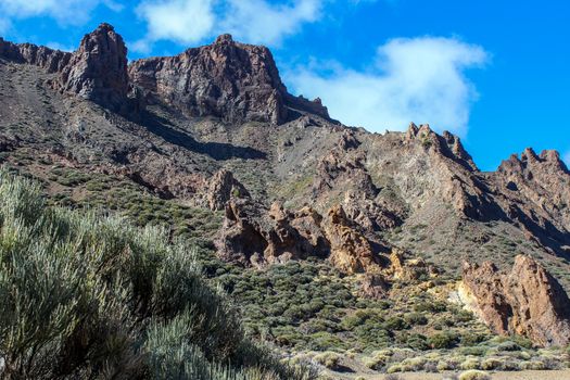Landscape around the Teide - the highest mountain of spain