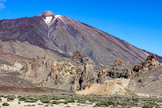 Landscape around the Teide - the highest mountain of spain