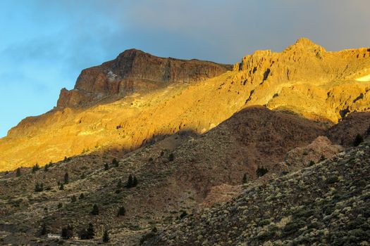 Landscape around the Teide - the highest mountain of spain