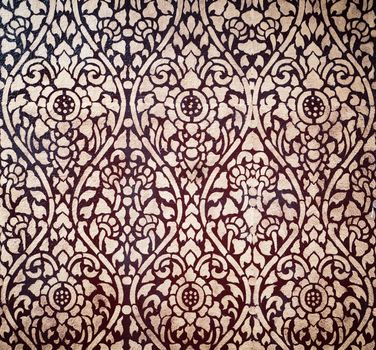 Thai pattern background from general place wall.