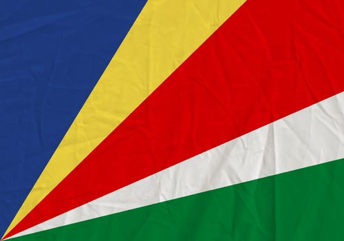 Seychelles grunge flag. Patriotic background. National flag of Seychelles