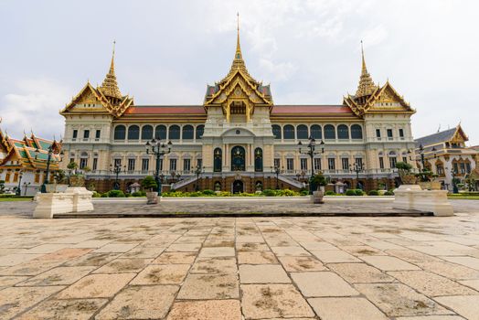 Bangkok, Thailand - 16 September, 2020: Beautiful Thai Grand Palace with sculpture Thai style