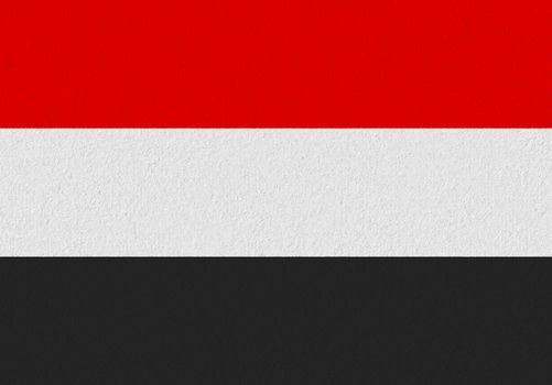 Yemen paper flag. Patriotic background. National flag of Yemen