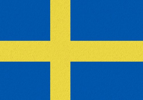Sweden paper flag. Patriotic background. National flag of Sweden