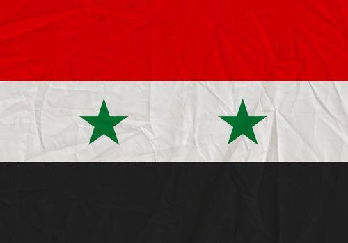 Syria grunge flag. Patriotic background. National flag of Syria