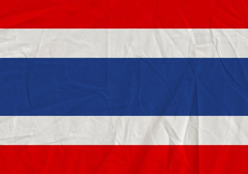 Thailand grunge flag. Patriotic background. National flag of Thailand