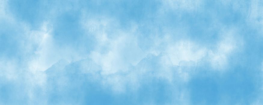 Abstract Blue sky Water color background, Illustration, texture for design