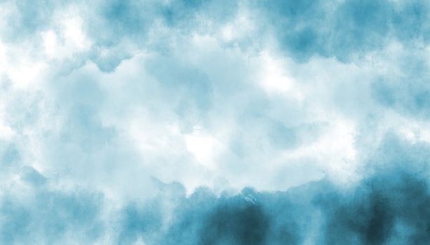 Abstract Bluesky  Water color background, Illustration, texture for design