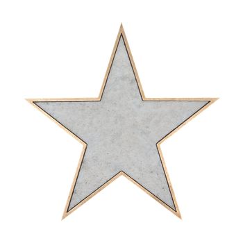 blank walk of fame star with copy space for your own text isolated over white background
