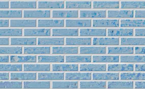 Blue brick wall. Abstract background of brick wall