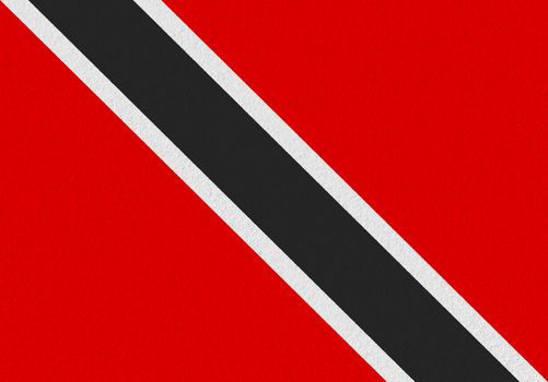 Trinidad and Tobago paper flag. Patriotic background. National flag of Trinidad and Tobago