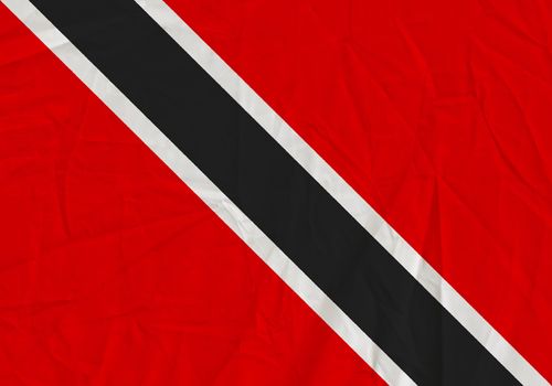 Trinidad and Tobago grunge flag. Patriotic background. National flag of Trinidad and Tobago