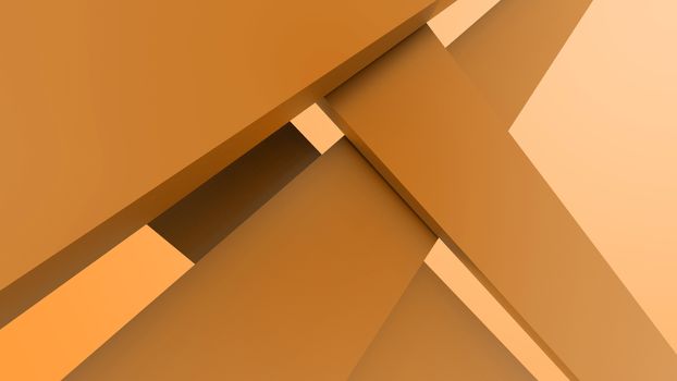 Diagonal orange dynamic stripes on color background. Modern abstract background with lines and dark shadows