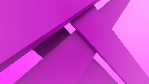 Diagonal purple dynamic stripes on color background. Modern abstract 3d render background with lines and dark shadows