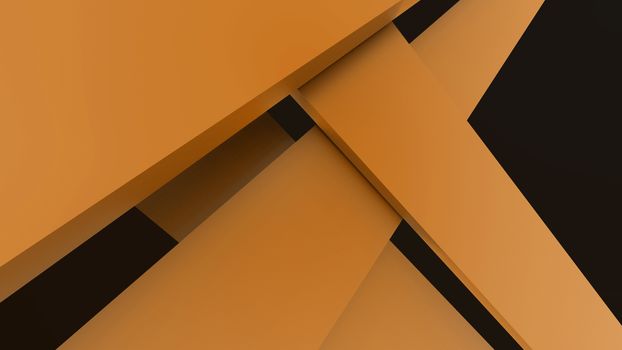 Diagonal orange dynamic stripes on black background. Modern abstract background with lines and dark shadows