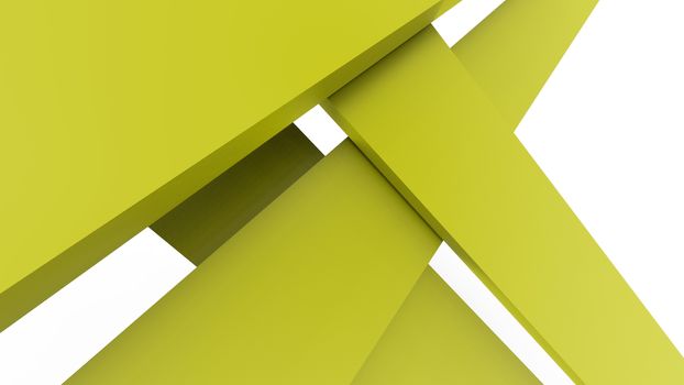 Diagonal yellow dynamic stripes on color background. Modern abstract 3d render background with lines and dark shadows