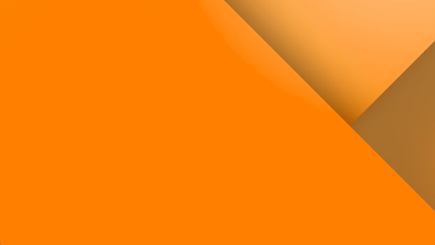 Diagonal orange dynamic stripes on color background. Modern abstract background with lines and dark shadows