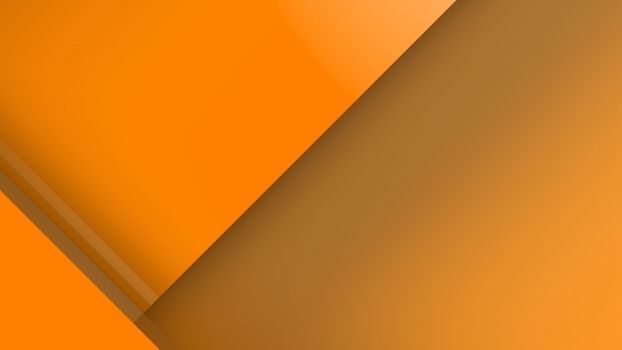 Diagonal orange dynamic stripes on color background. Modern abstract background with lines and dark shadows