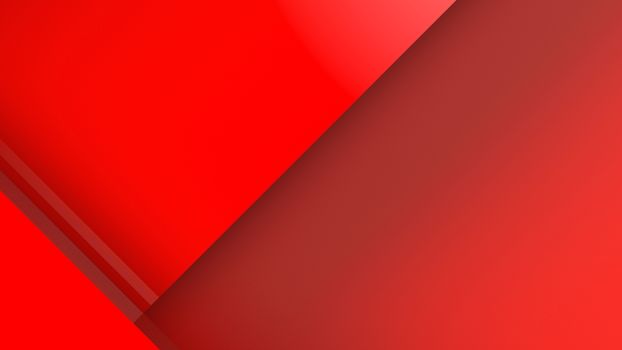 Diagonal red dynamic stripes on color background. Modern abstract 3d render background with lines and dark shadows