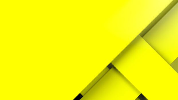 Diagonal yellow dynamic stripes on color background. Modern abstract 3d render background with lines and dark shadows