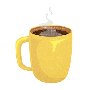 Cup of coffee isolated. Coffee cup illustration