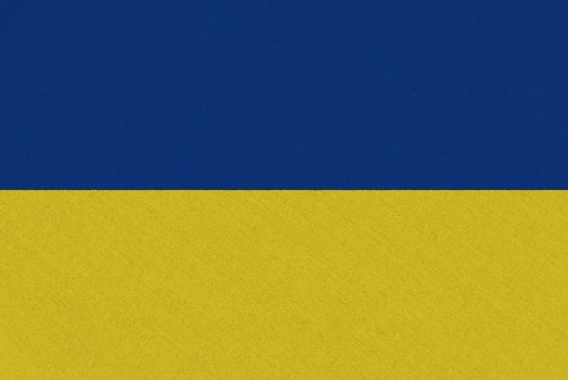 Ukraine fabric flag. Patriotic background. National flag of Ukraine