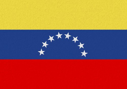 Venezuela paper flag. Patriotic background. National flag of Venezuela