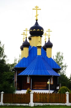 Small beautiful old rural church in a small village