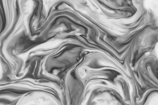 Abstract fluid pattern. Black and white background. Decorative texture illustration