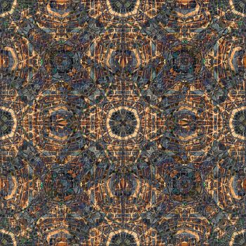 Seamless abstract pattern. Brown repeating artistic backdrop