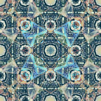 Seamless abstract pattern. Geometric ornament. Colorful endless background