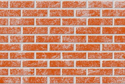 Brick wall illustration. Brown brick wall background